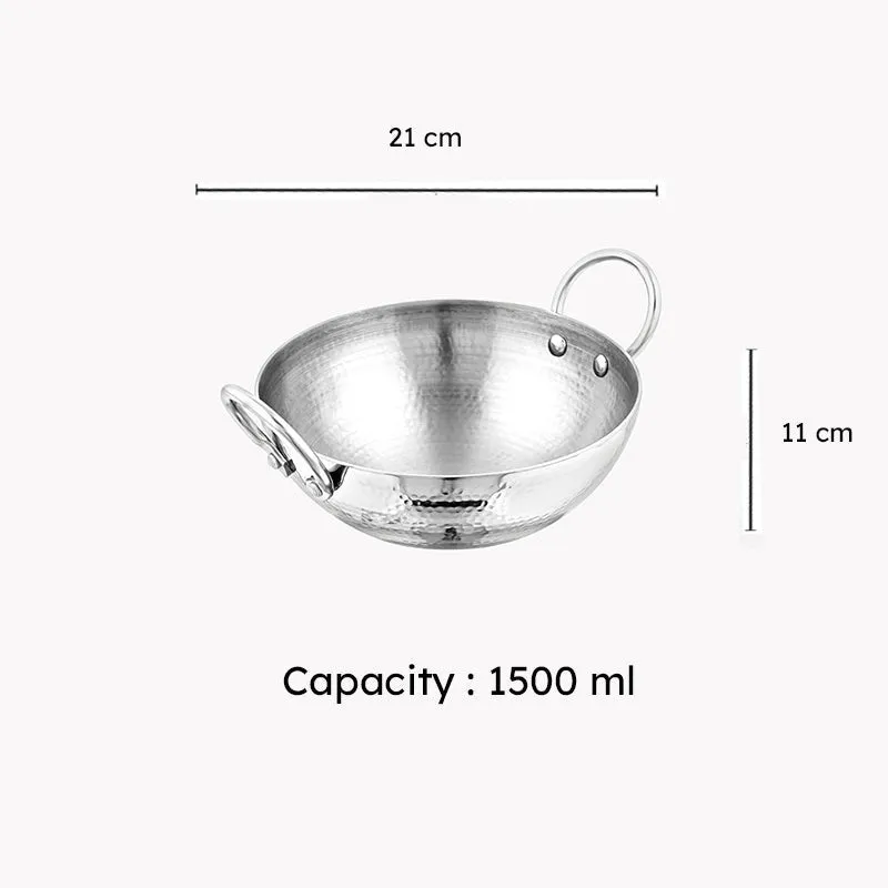 Vintage Allure Hammered Kadhai - 1500 mL media 3