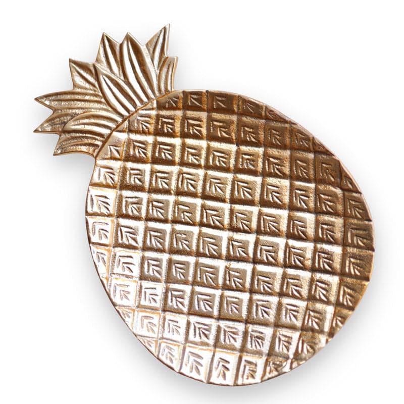 Pineapple Pristine Metal Platter - Gold media 5