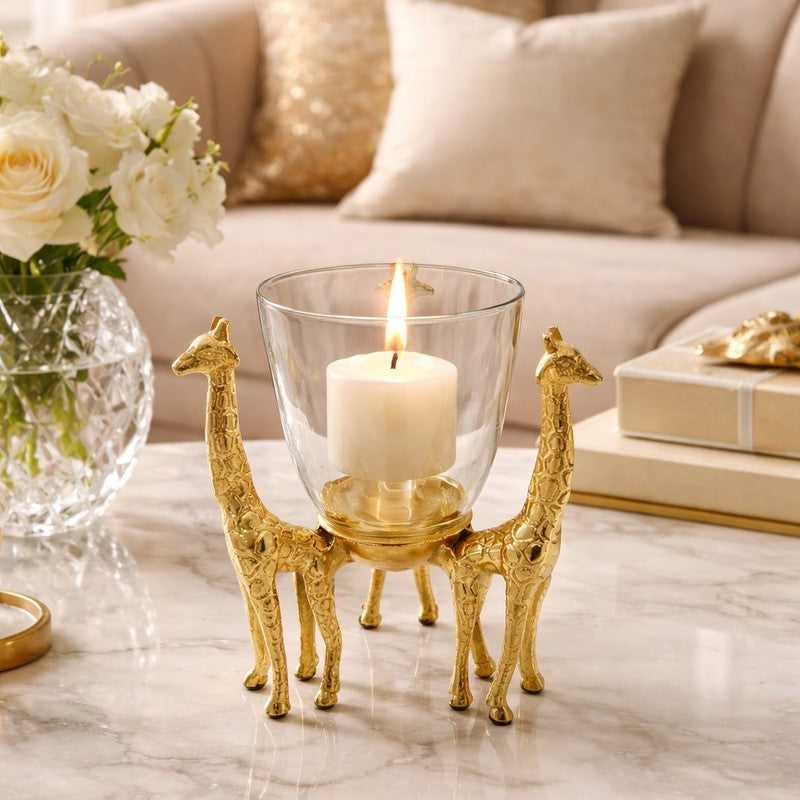 SafariGlow Giraffe Tea Light Candle Holder