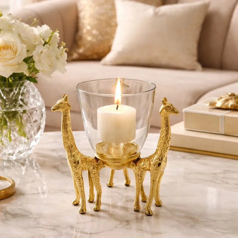 SafariGlow Giraffe Tea Light Candle Holder media 1