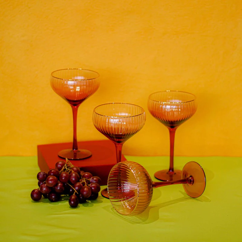 Crystal Aura Wine Glasses (320mL Each) - Set of Four