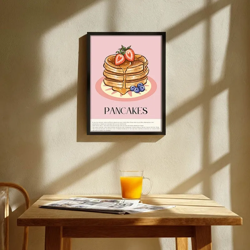 PancakeGlaze Archival Canvas Wall Art - Black media 1