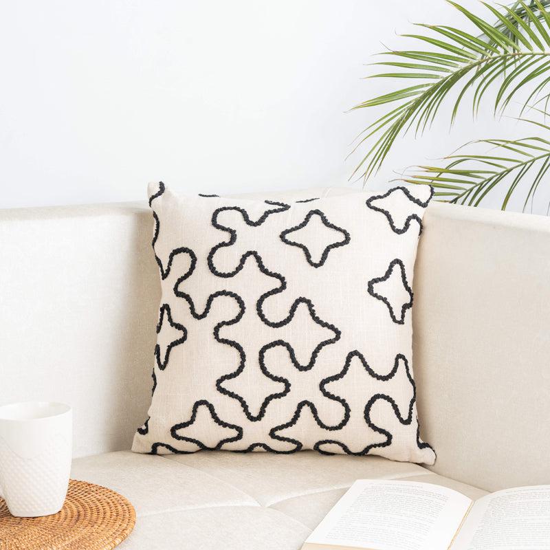 Quetzal Embroidered Abstract Cushion Cover - Set Of Two media 4