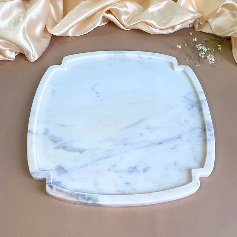 Ivory Cross Marble Platter media 5
