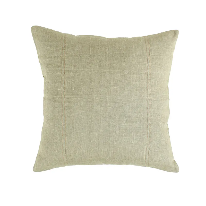 Scandi Soft Solid Cotton Cushion Cover (Beige) - Set Of Two media 3