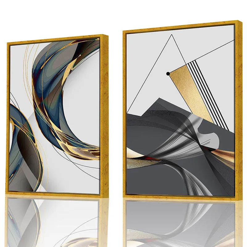 Foiled Charcoal Wall Art - Set Of Two media 3