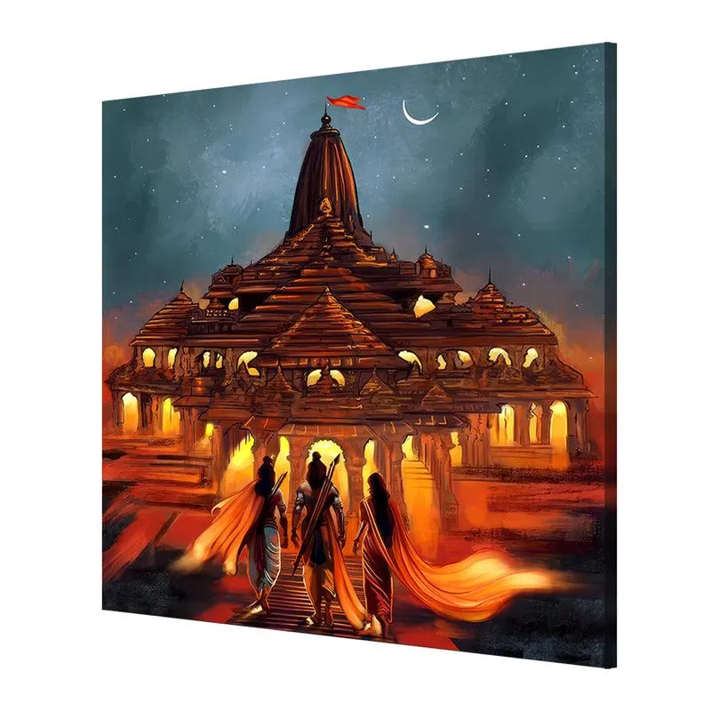 Ramayana Nightscape Wall Painting media 5
