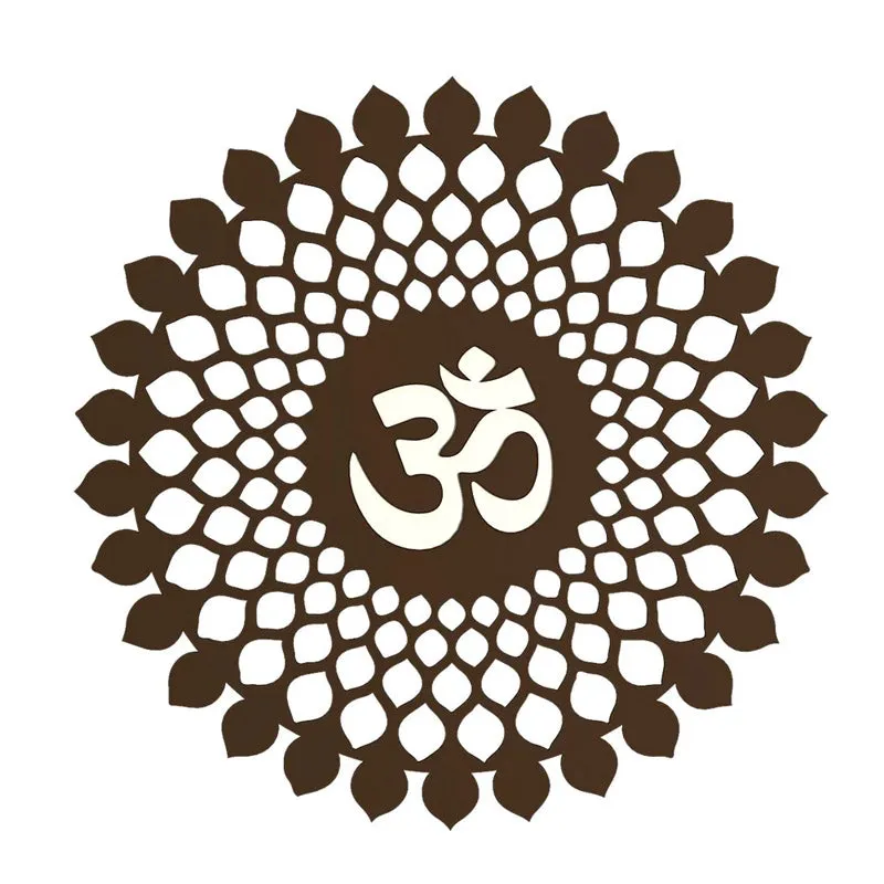 Om Moksha LED Strip Light MDF Wall Accent - Brown media 6