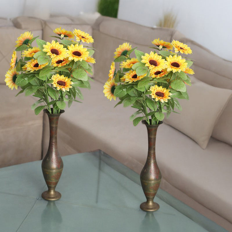 Artificial Sunflower Stick - Set Of Four