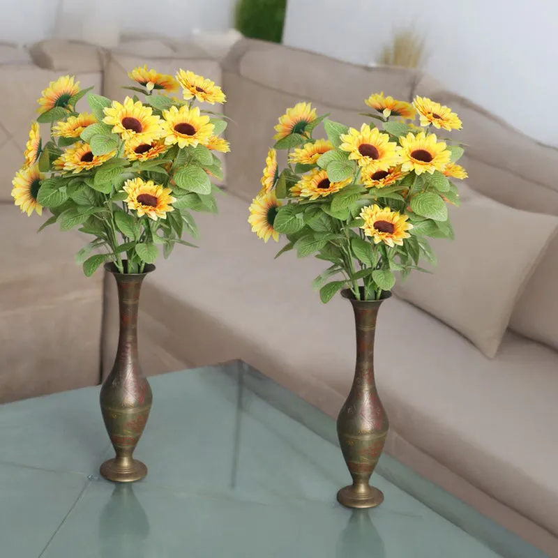 Artificial Sunflower Stick - Set Of Four media 1