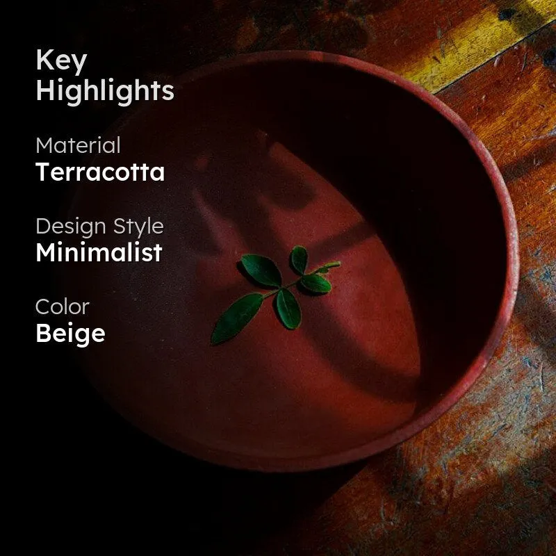 Arda Handmade Terracotta Serving Bowl - 500 ML media 2