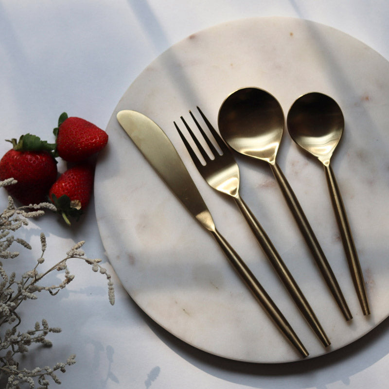 Manora Gold Cutlery - Four Piece Set