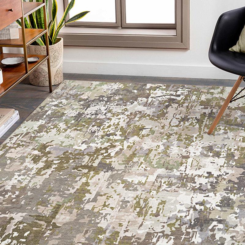 Aria Abstract Carpet - Olive media 3