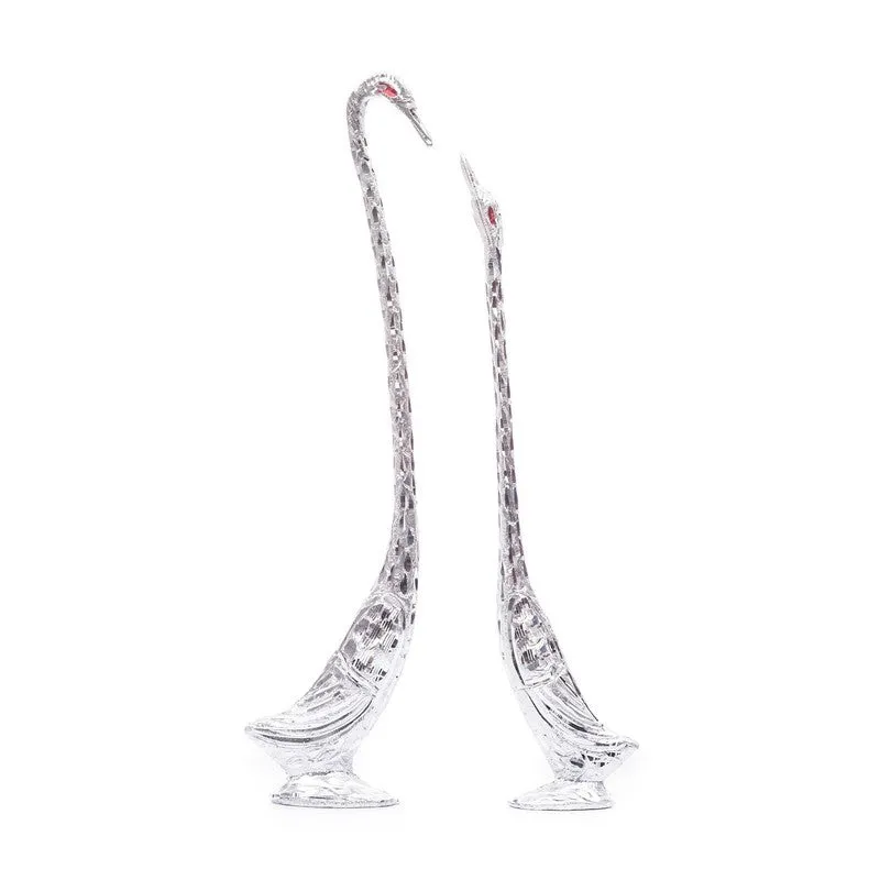 Amour Avian Showpieces (Silver) - Set of Two media 4