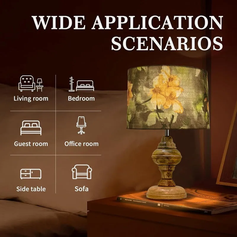 FloraHexa Wooden Table Lamp media 5