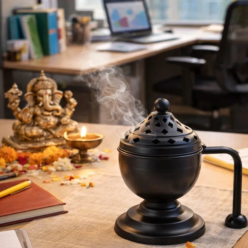 Prarthana Aroma Incense Holder - Black media 4