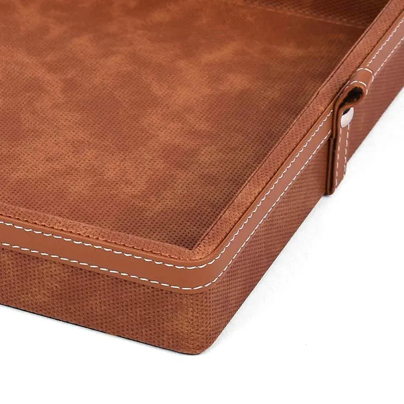 Elara Dote Serving Tray (Brown) - Set Of Two media 7