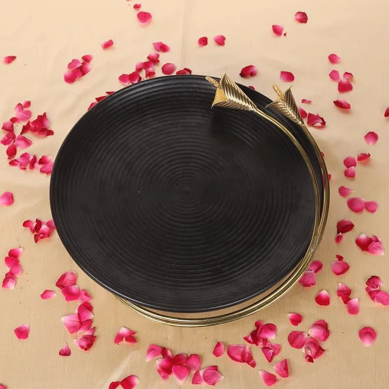 Lily Lagoon (Ceramic,Brass,Steel) Platter media 1