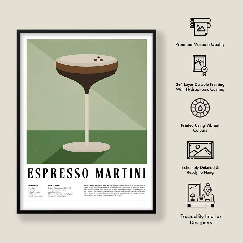 Java Martini Framed Canvas Wall Painting media 7