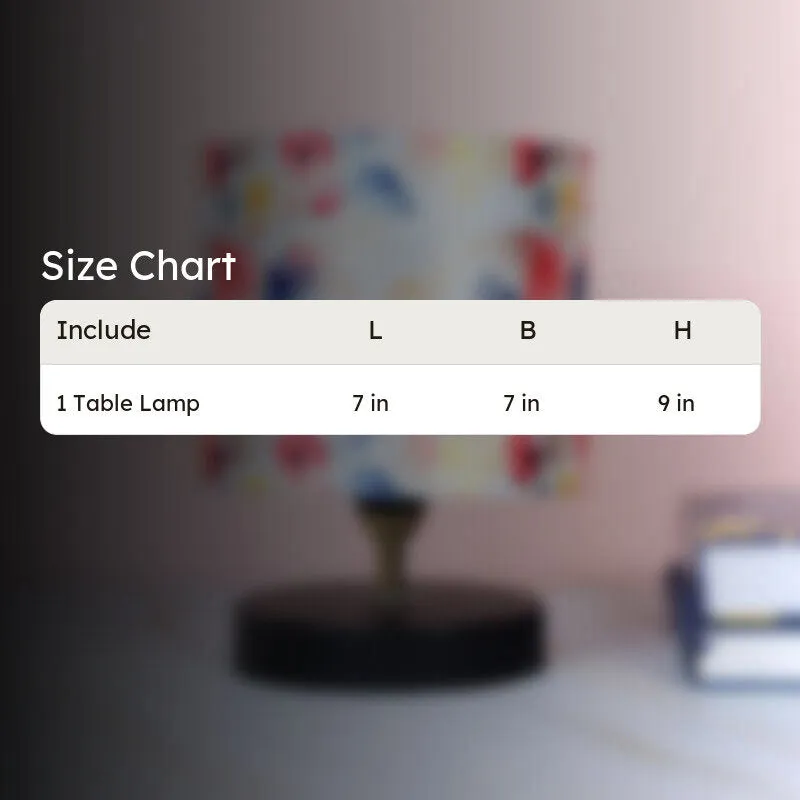 Luna Borealis Loop Printed Iron Table Lamp - Multicolor media 5