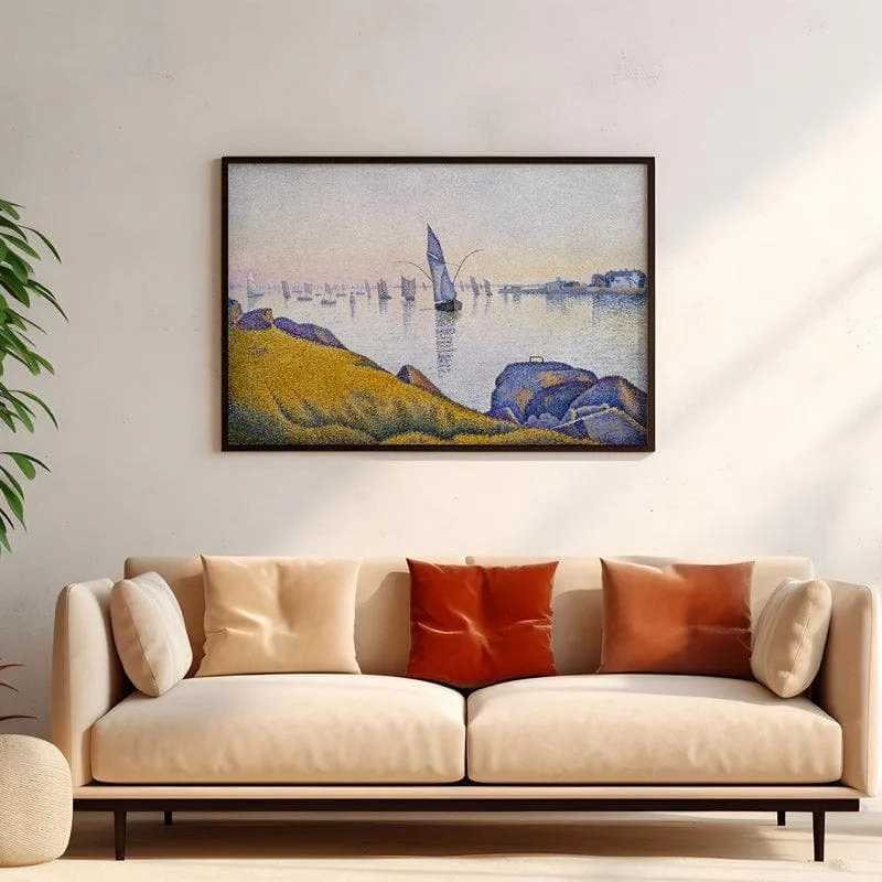 Evening Calm 1891 By Paul Signac - Black Frame media 4