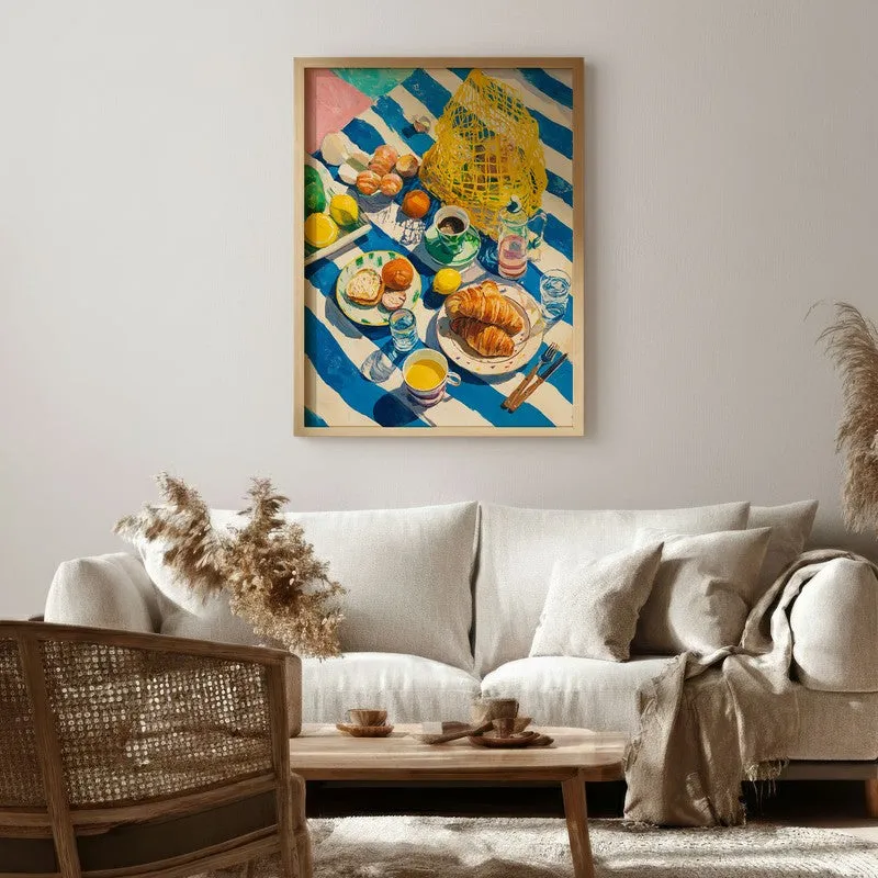 Feastiva Canvas Wall Painting With Brown Frame media 6