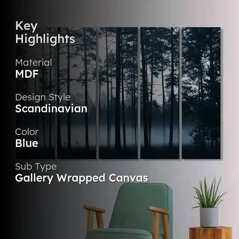 Forest Wall Art - Five Piece Set media 2