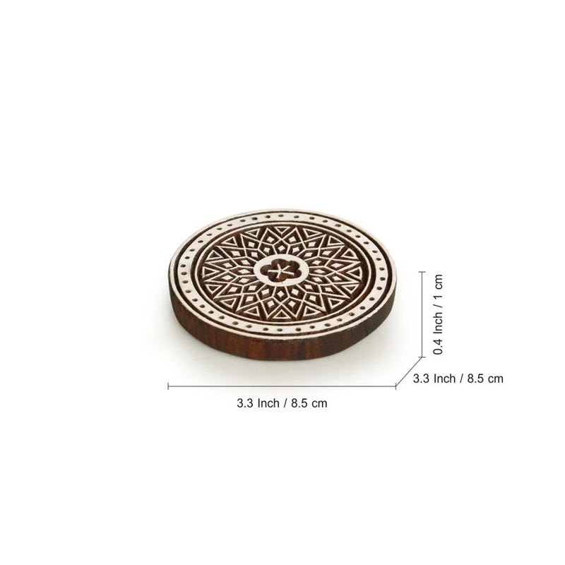 Magna Mandala Handmade Coaster - Set of Four media 7