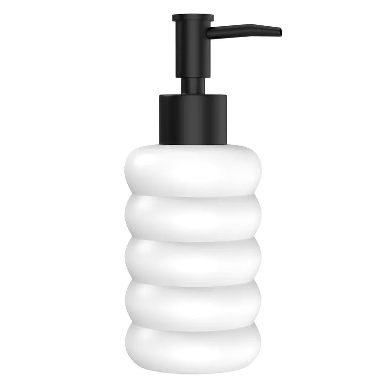 Rioware SoftStone Soap Dispenser (300 ML) - White media 3