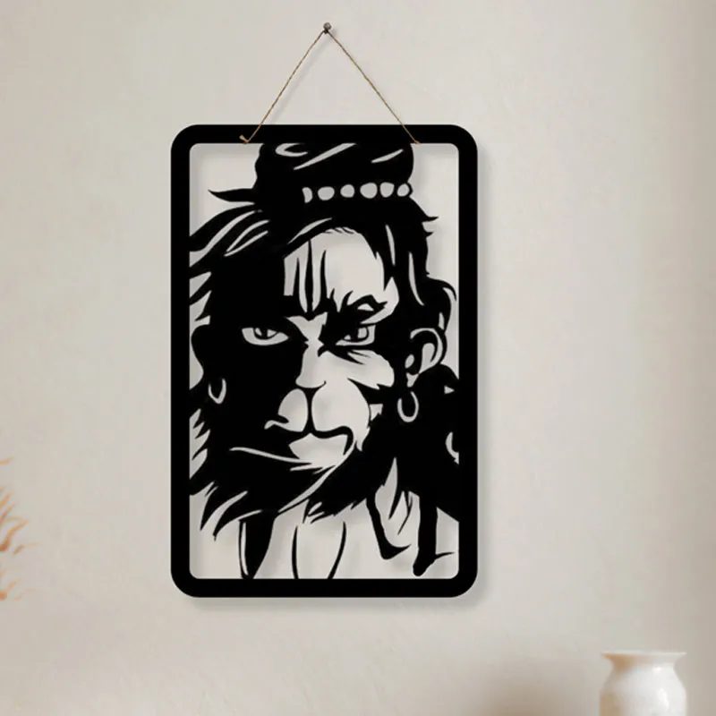 Hanuman's Silhouette Iron Wall Accent media 3