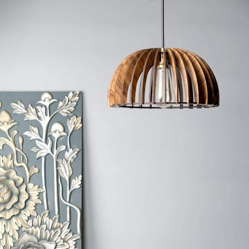 Alma Wooden Ceiling Lamp media 3