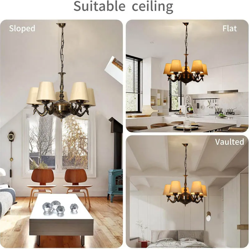 Admira Conical Golden Antique Ceiling Lamp media 5
