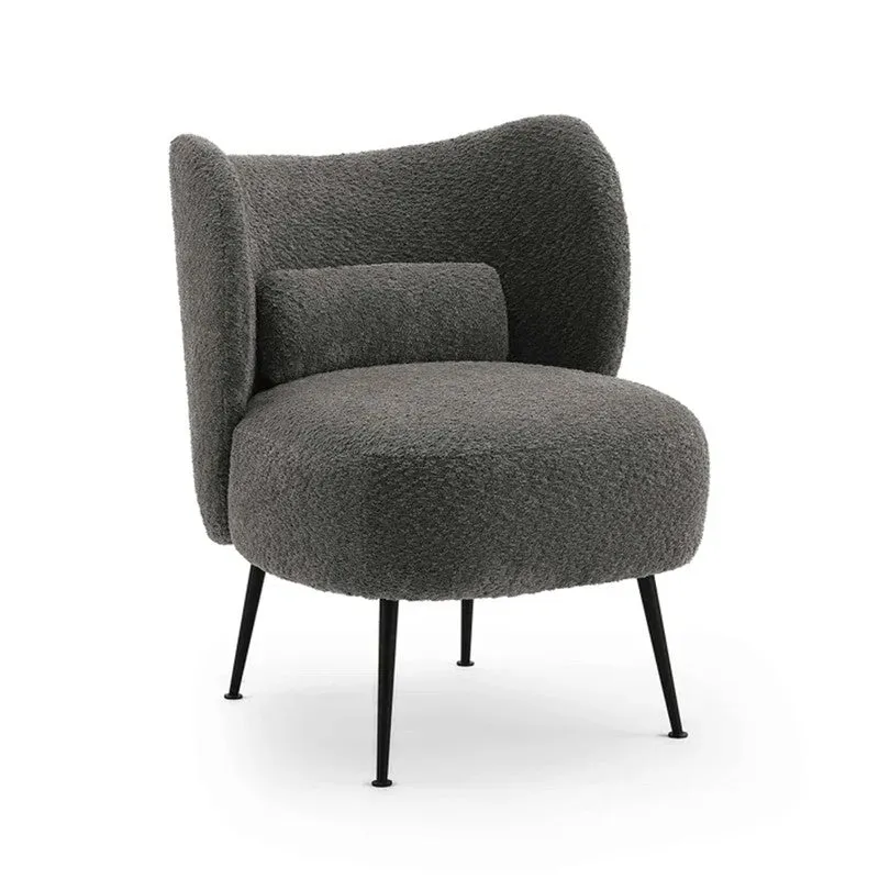Modvyn Neem Wood Accent Chair - Grey media 3