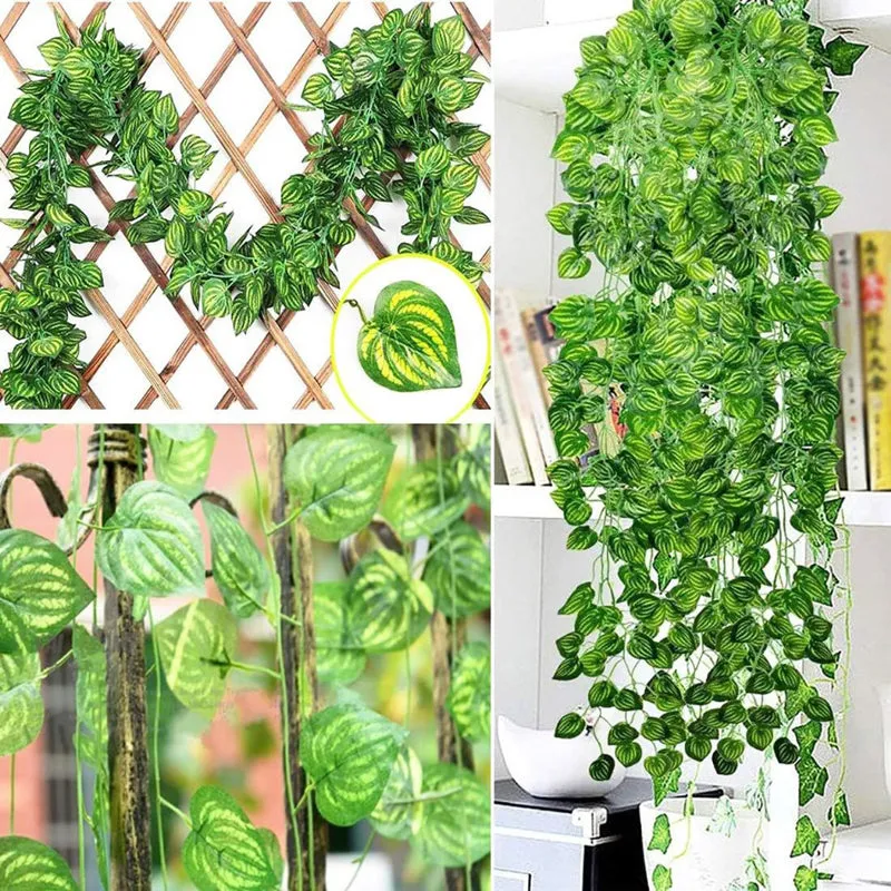Fiora Artificial Creeper (Watermelon Leaves) Pack of Twelve media 6