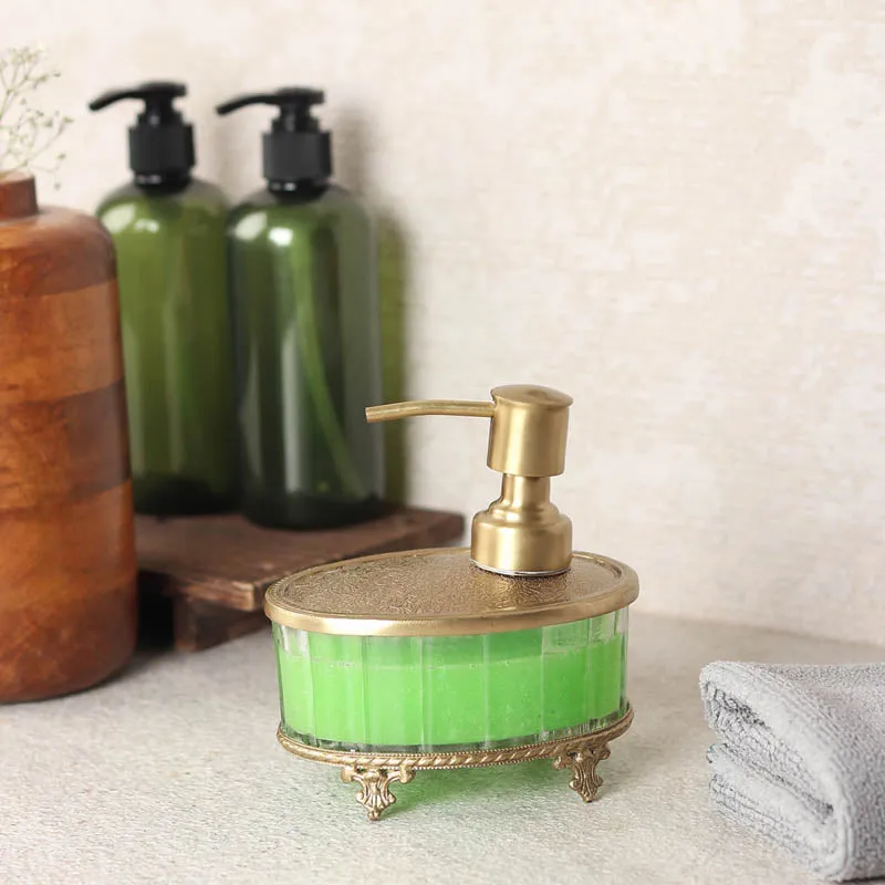 Amira Soap Dispenser - Antique Brass media 3