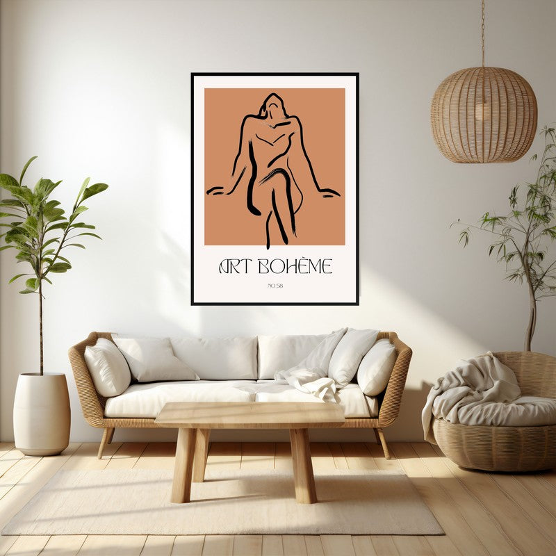 Grazia Riflessa Archival Canvas Wall Art - Black Frame media 3