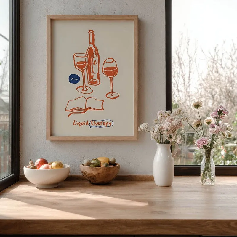 Scarlet Sangria Archival Canvas Wall Art - Brown media 7