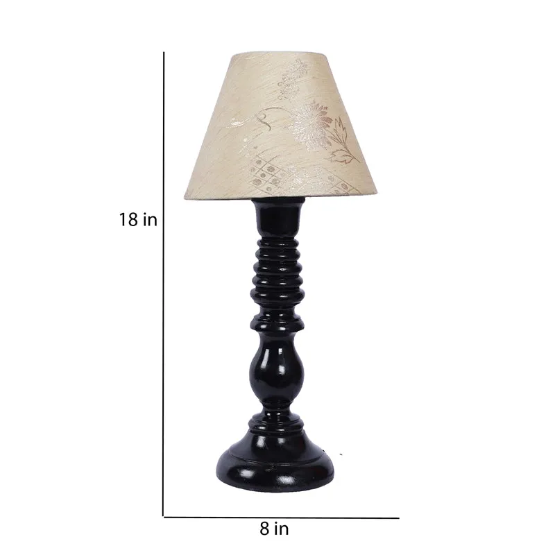 Fayra Iron Table Lamp - Black,Beige media 7