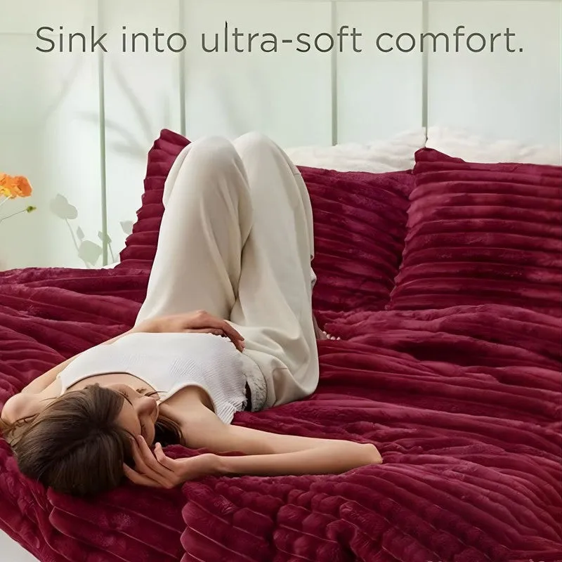 PureDrape Comfort (Maroon) Bedding Set - Four Piece Set media 6