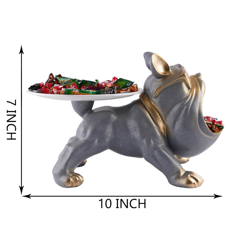 The Posh Pup Painted Polyresin Show Piece - Grey media 6