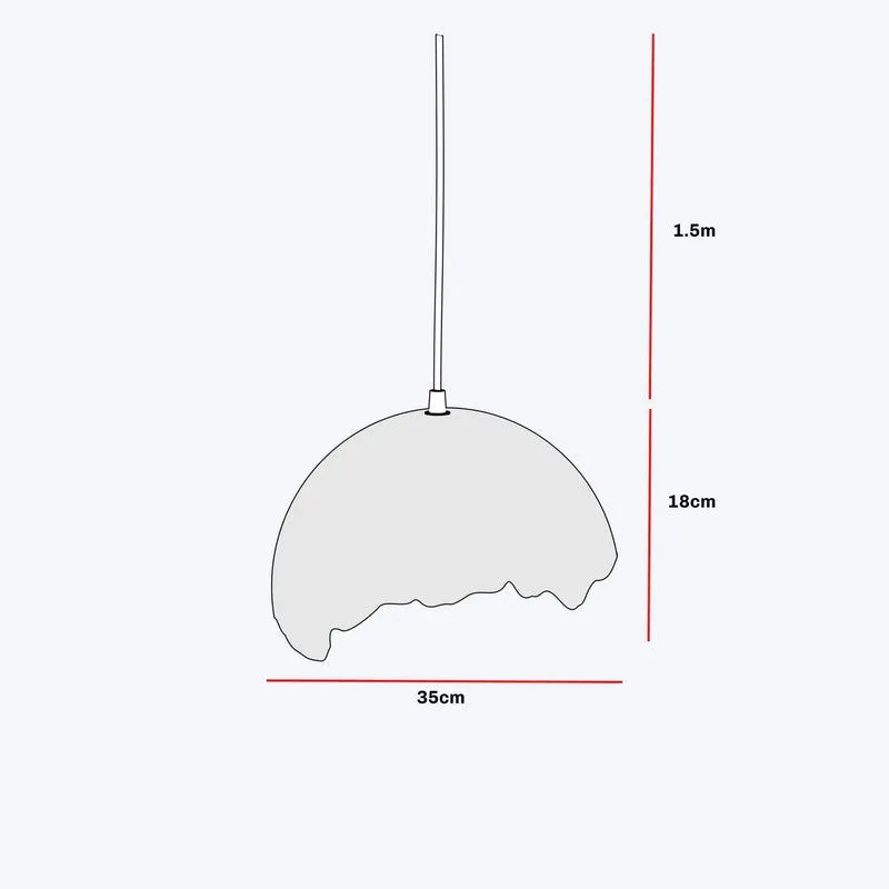 Fig Living Terra Mache Ceiling Lamp - White media 11