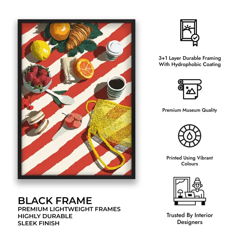 Bruncha Canvas Wall Painting With Black Frame media 7