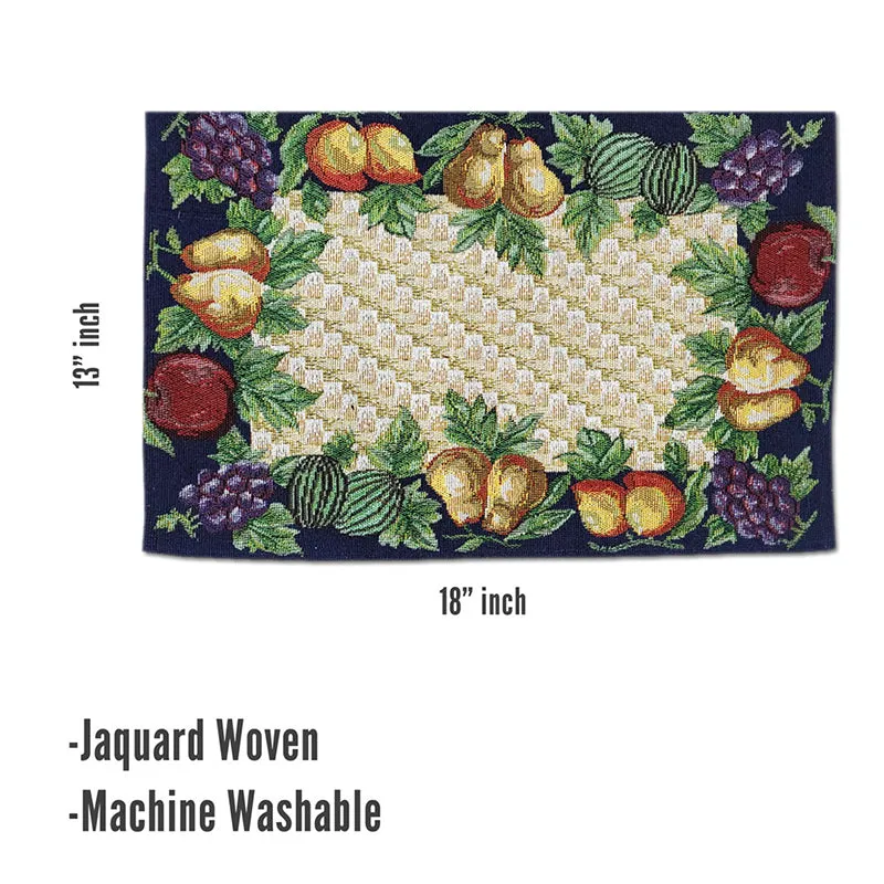 Fruit Cocktail Table Mat With Runner - Seven Piece Set media 6