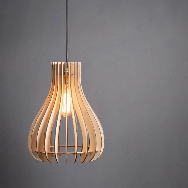Chio Wooden Ceiling Lamp media 1