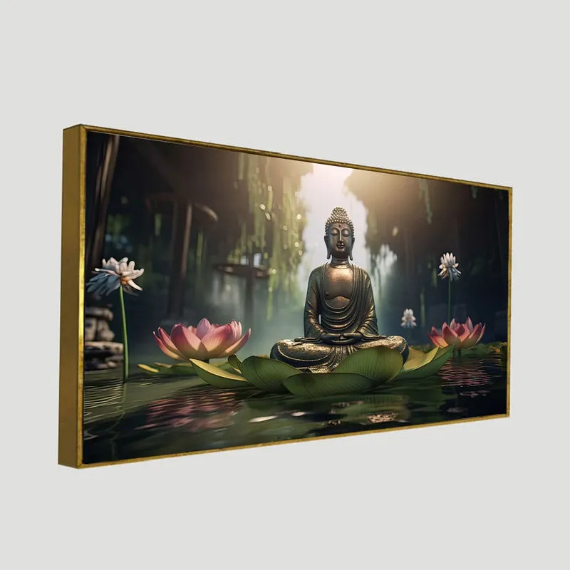 Buddha Serene Palace Wall Painting media 6