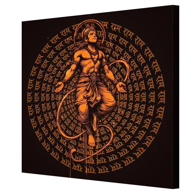 Hanuman Sacred Space Wall Painting media 5