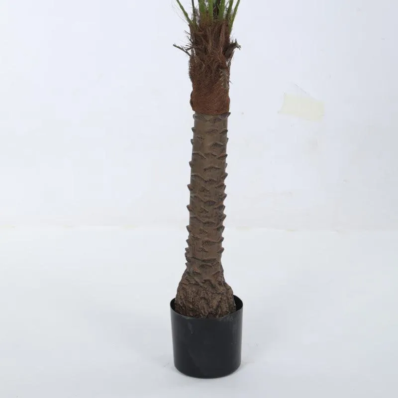 Faux Tropical Areca Plant With Black Plastic Pot - 4.92 ft media 6