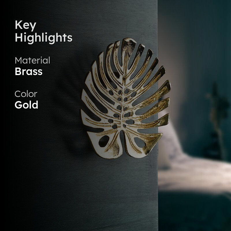 Monstera Muse Handmade Door Handle media 2