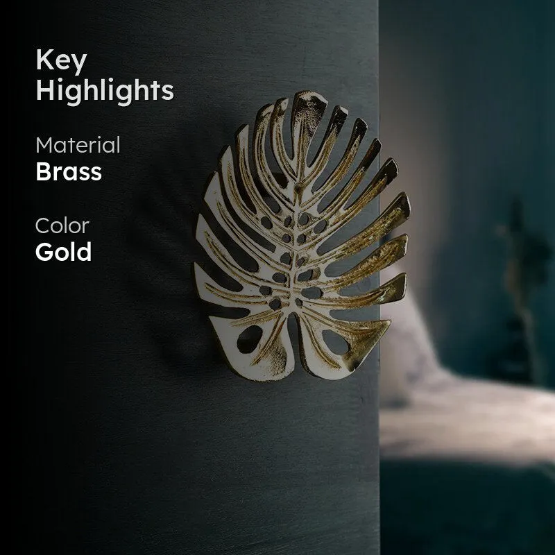 Monstera Muse Handmade Door Handle media 2