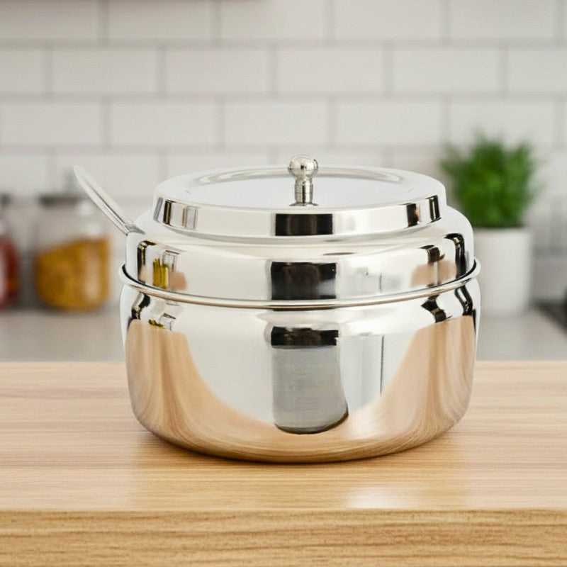 Simmer Silver Stainless Steel Containers - Set of Three media 7